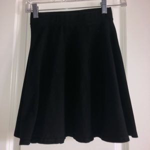 Black skater skirt